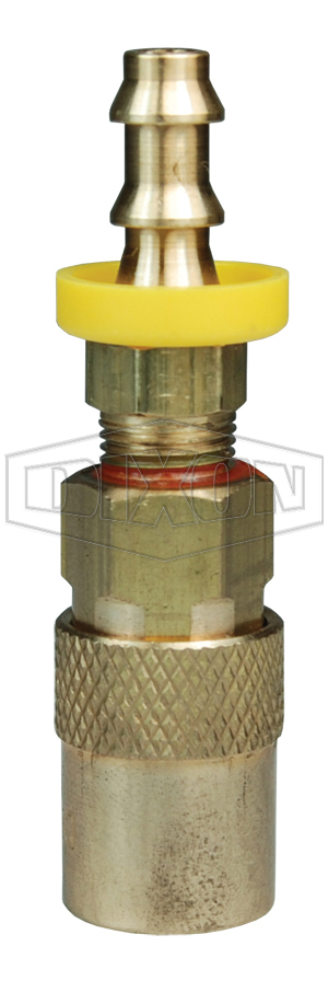 DQC CM-Series Industrial Mold Interchange Unvalved Coupler Push-Loc Barb