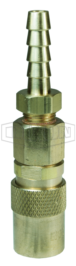 DQC CM-Series Industrial Mold Interchange Valved Coupler Hose Barb