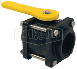 Polypropylene Compact Bolted Ball Valve Female