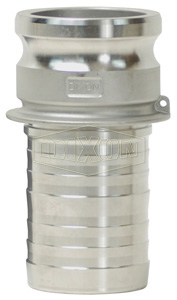 Global Crimp Style Cam & Groove Type E adapter x hose shank