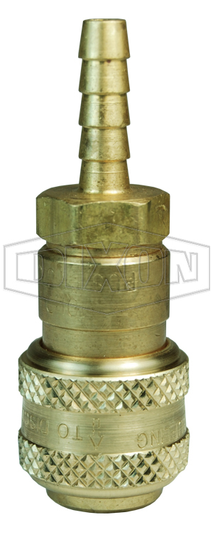 D-Series Pneumatic Automatic Standard Hose Barb Coupler