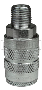 F-Series Pneumatic Manual Male Threaded Coupler