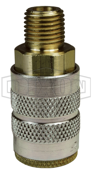 F-Series Pneumatic Manual Male Threaded Coupler