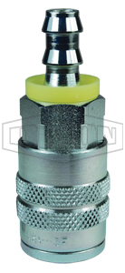 F-Series Pneumatic Manual Push-Loc Hose Barb Coupler