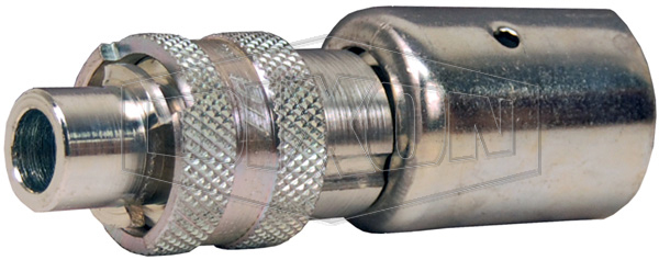 DQC N-Series Bowes Interchange Male Locking Head x Hose End with Ferrule