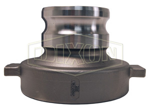 Cam & Groove Adapter x Railroad Tank Car Connection