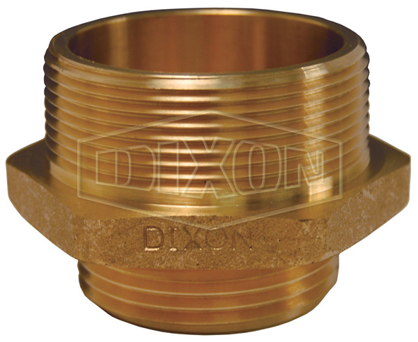 Double Male Hex Nipple Brass