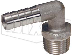 Male NPT x Hose Barb 90° Elbow