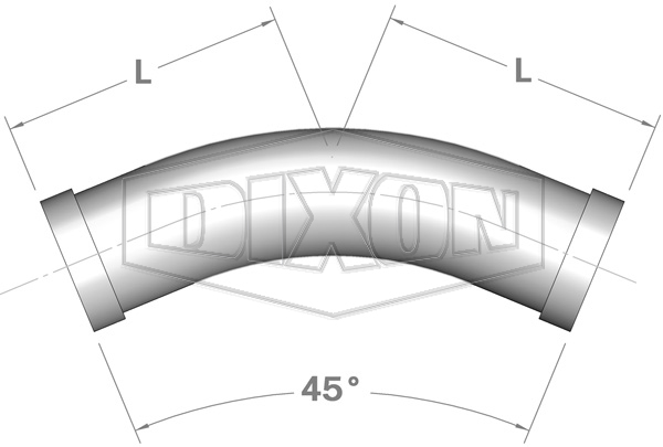 Shouldered End 45° Elbow