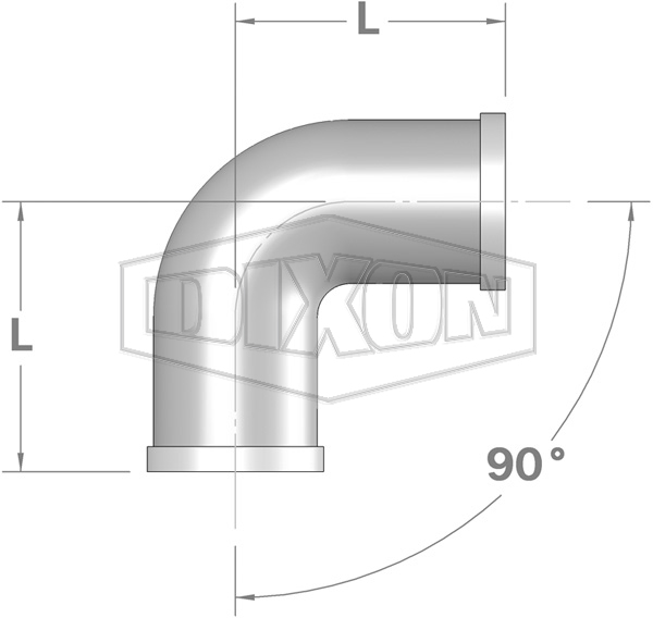 Shouldered End 90° Elbow