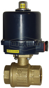 BV2BV Series Electrically Actuated Brass Ball Valves 2-Piece