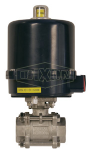 BV2IGN Series Electrically Actuated Stainless Steel Ball Valves 3-Piece