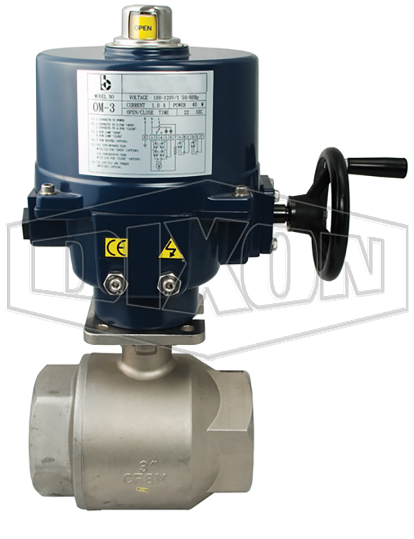 BV2HG Series Electrically Actuated Stainless Steel Ball Valves 2-Piece