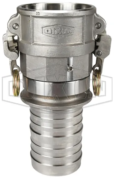EZ Boss-Lock Cam & Groove Type C Swivel Coupler x Hose Shank