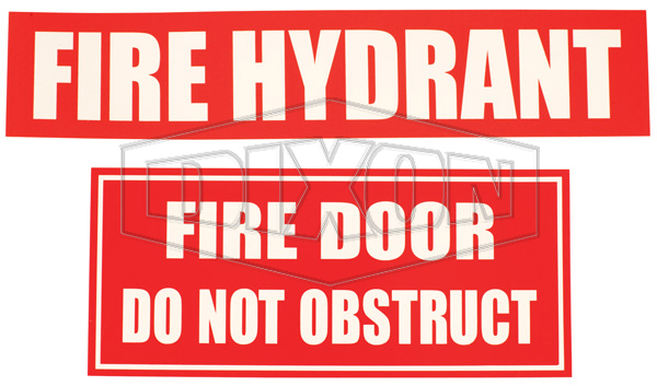 Hydrant Booster Sign