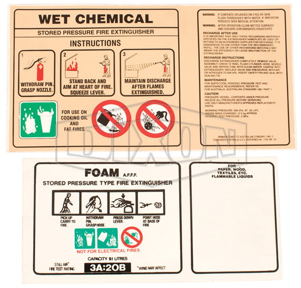 Self Adhesive Fire Signs