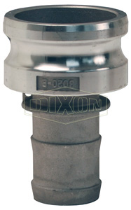 Global Cam & Groove Jump Size Type E Adapter x Hose Shank