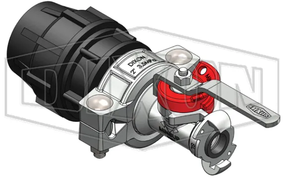 63mm Header Plasson X 25mm Minsup Sure-Lock® Econovalve Suits 63mm Poly Pipe
