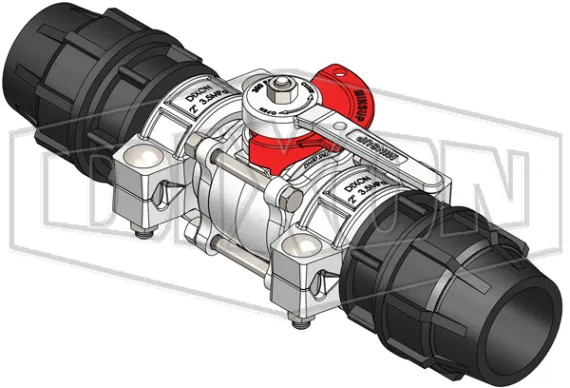 50mm Minsup® Shouldered, Econovalve™ Assembly with Plasson® Adaptors
