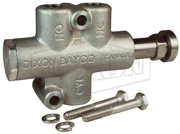 Air Interlock Valve Button Plunger Heavy Duty Pneumatic