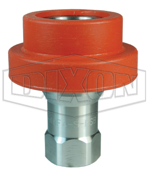 DQC H-Series ISO-B Food Grade Silicone Flanged Female Threaded Coupler