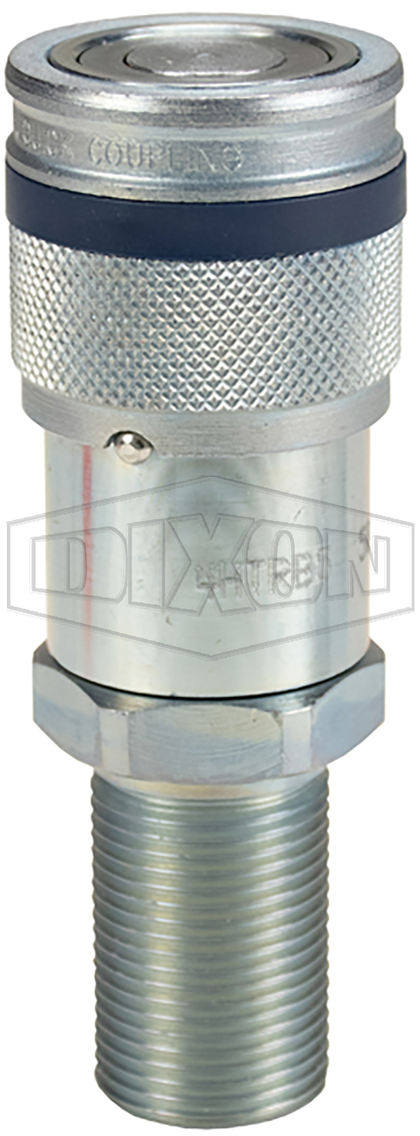 DQC HT-Series Correct Connect™ Flushface Male Threaded Bulkhead Coupler
