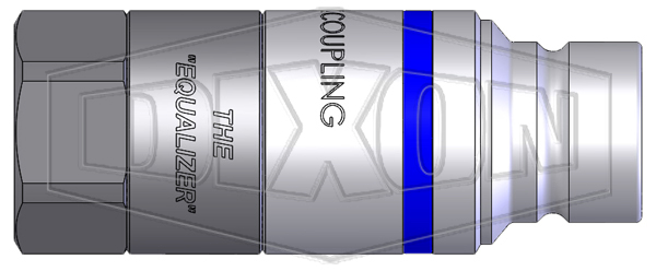 HTE-Series Connect Under Pressure Flush Face Female Plug