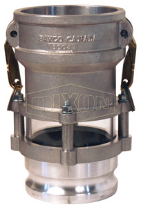 Cam & Groove In-Line Sight Glass Coupler x Adapter