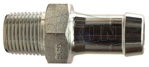 King Steel Hex Nipple for 2 Clamps