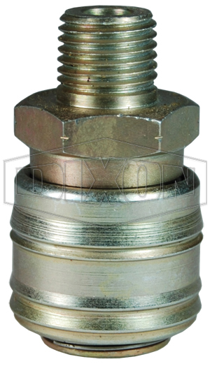 M-Series ARO Pneumatic Automatic Male Threaded Coupler
