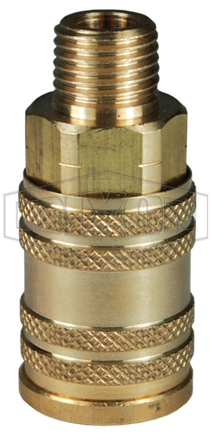 M-Series ARO Pneumatic Manual Male Threaded Coupler