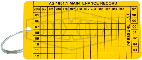 Maintenance Record Tag
