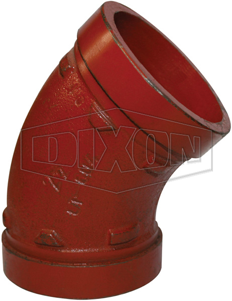 Grooved End 45° Elbow- Style 101 Painted
