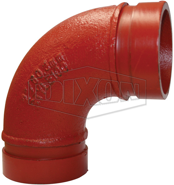 Grooved End 90° Elbow- Style 100 Painted