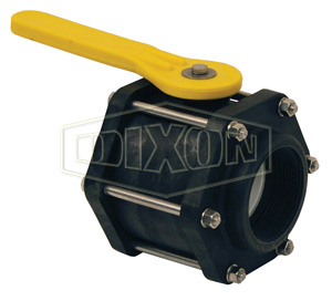 Polypropylene 8-Bolt Ball Valve