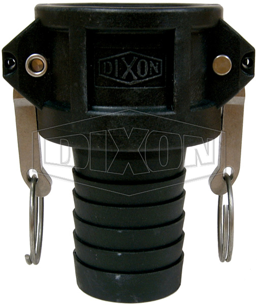 Polypropylene Standard BSP Cam & Groove Type C Coupler x Hose shank