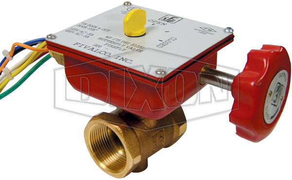 Monitored Bronze Butterfly Valve Screwed BSP