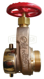 Single Hydrant Gate Valve Cast Brass with Hand Wheel