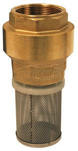 Strainer with Spring-Loaded Check Valve