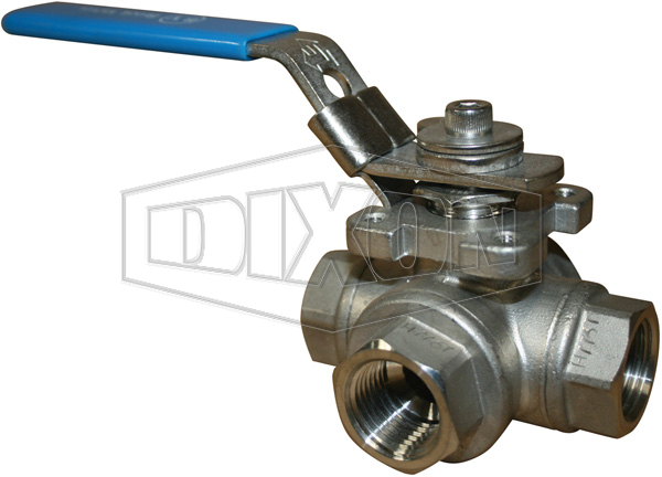 3-Way Stainless Steel Ball Valve BSP