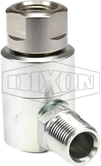 Super Swivels® Female NPT x Male NPTF 90° Elbow Inline Swivel