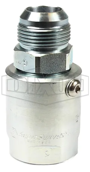 Super Swivels® Male JIC 37° x Female NPTF Inline Swivel