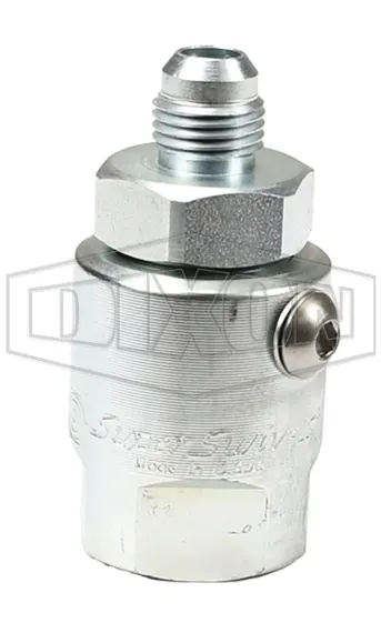 Super Swivels® Male JIC 37° x Female NPTF Inline Swivel