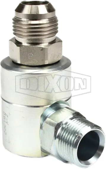 Super Swivels® Male JIC 37° x Male NPTF 90° Elbow