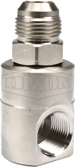 Super Swivels® Male JIC 37° x Female NPTF Inline Swivel
