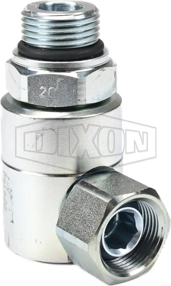 SuperSwivels® Male ORB x Female NPSM 90° Elbow Inline Swivel