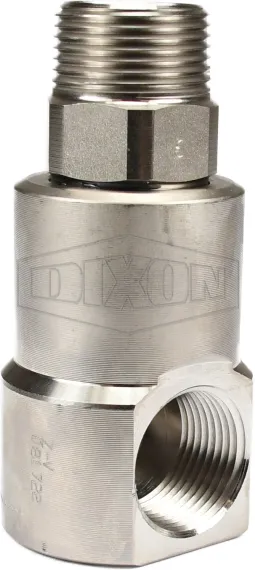 Super Swivels® 90° Male NPTF x Female NPTF Inline Swivel