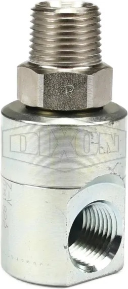 Super Swivels® 90° Male NPTF x Female NPTF Inline Swivel