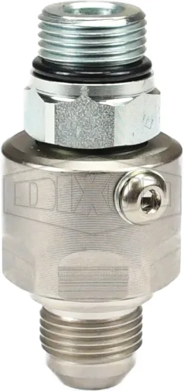 Super Swivels® Male ORB x Male JIC 37° Inline Swivel