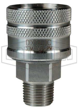 DQC T-Series Male NPTF Poppet Coupler